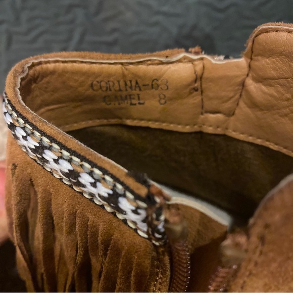 Womens corina camel booties size 8 - Picture 3 of 6